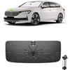 Ruiya 2026 Upgrade Ombrello Parasole Auto Parabrezza Compatibile con Skoda Superb B9 2024 2025 2026, Parasole Anteriore Pieghevole Protezione UV, Accessori Auto Tiguan