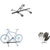farbrothersonline COMPATIBILE CON KIA STONIC PORTABICI PER TETTO AUTO PORTABICICLETTA PER BARRE PORTATUTTO CARICO MASSIMO 15KG MATERIALE IN ACCIAIO PORTA BICI DA PORTAPACCHI