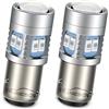 Ruiandsion 2 PZ Rosso BAZ15D Lampadine LED 6-24V P21/4W Doppia Funzione Alta Basso Beam 5730 12SMD Chipset LED Lampadine per Back Up Car Side Marker Posteriori Posteriori