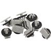 Motoforti Clip di Finitura Tipo W, per Jeep Grand Cherokee 2012-2021, Plastica, No.68172491AA, Beige, 10 Pezzi