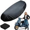 Kunoli Copertura per sedile moto, universale, copertura per sedile moto, copertura impermeabile, copertura impermeabile per sella moto, panno Oxford + panno PU, accessorio per e-scooter, protezione contro