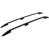 TURTLE Compatibile con Barre portatutto Crown Peugeot Tepee Partner 20082018 | Nero