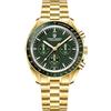 RollsTimi Pagani Design 1701 V3 Moon, Orologio da polso da uomo al quarzo, con cronografo e movimento giapponese VK63, in acciaio inossidabile, impermeabile e sportivo, Colore: verde oro.