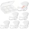 MilkFlow Inserti Coppa Tiralatte 6PCS 21mm Bocca Larga, Inserti in Silicone per Flangia 24mm, Morbidi e Confortevoli Compatibili con Momcozy Spectra Medela Elvie Eufy, con Custodia