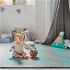 LÜ BABYMATS LuBabymats - Tappeto a puzzle per bambini, in gomma EVA. Pavimento extra imbottito per bambini in Mint e grigio