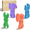 TYRY.HU Massaggia Gengive per Neonati 4 Pezzi Dentizione Neonati Giocattolo Senza BPA Silicone per Ragazzi e Ragazze Regalo Bambini(C)