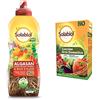 Solabiol Algasan, Concime Liquido Biologico Universale a Base di Alghe Brune con Tecnologia Natural Booster, 1L & Concime granulare Biologico per orto Domestico, 750 gr