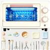 LINBEAUTI Sterilizzatore ad aria calda C12, doppio ripiano, sterilizzatore a caldo, autoclave a infrarossi a 250 gradi, con controllo del timer, per dentistici, tatuaggi, studi di pedicure
