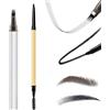 Boobeen 2 pacchetto 4-punta Microblading penna sopracciglia, matite impermeabili sopracciglia per le donne per creare senza sforzo capelli naturali come ictus, indossare tutto il giorno