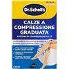 Dr. Scholl's Flight Socks Calze a compressione graduata clinicamente testate per viaggi in aereo - Aiutano a prevenire il gonfiore alle caviglie e la trombosi venosa profonda (TVP) 39-41