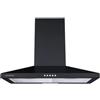 INFINITON ELECTRONICS Infiniton CMPP-64NBH - Cappa da parete, 400 m3/h, larghezza 60 cm, 3 livelli di potenza, 2 filtri in alluminio, luce LED, B, nero