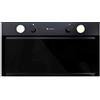GLOBALO Cappa aspirante, cappa da incasso per cucina, con illuminazione, larghezza di installazione 60 cm, 3 livelli di potenza, Floweri 60.2 Black, Nero [Classe energetica B] 45 dB 570 m3/h