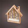 Zarivy Casetta in legno con microLED, 4,30 x 26 x 27 cm. Ideale per illuminare e decorare qualsiasi spazio. Dispone di 25 LED che creano un'atmosfera calda e accogliente. Perfetto come regalo.