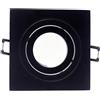 Wonderlamp Classic da incasso quadrato orientabile GU10, Nero, 9.3 x 9.3 x 2.5 cm