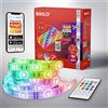 BRILONER - Striscia LED RGBIC 5m, banda luminosa RGBIC magica accorciabile, controllo app, telecomando, sensore musicale, controllo vocale, banda LED, striscia LED, striscia LED RGBIC