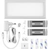 REV Panel Lampada LED da Incasso ultrapiatta 6 mm - Lunghezza 23 cm, 4 W, 250 lm, Argento