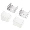 VoltShine Set di 2 tappi e 2 graffette per fissare la striscia di copertura Neon da 20 x 14 mm. Dona stabilità ed eleganza al tuo arredamento illuminato. Trasforma la tua atmosfera e dagli un tocco