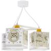 Dalber - Lampada da soffitto E-27, Buona notte, Multicolore, 39 x 39 x 20