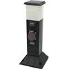 HEITRONIC 35112 a + +, lampada per esterni, in plastica, E14, Nero, 8 x 16 x 40 cm