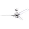 Westinghouse Lighting 72255 - Ventilatore da soffitto industriale e moderno Julien con telecomando, 137 cm, finitura in nichel spazzolato