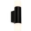 BRILONER Lampada LED Bagno Nera, 27.5 cm, Protezione Ip44 Contro Gli Spruzzi D'Acqua, Luce Bianca Calda, Lampada da Parete, Lampada LED da Parete per Interni, Lampada a Specchio per Bagno, Luce LED