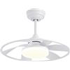 Eden pulse Ventilatore bianco 6 pale, 6 velocità, 3 temperature di colore, 29,4/44,6x55x55 cm