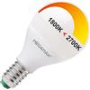 Megaman Lampadina LED Dim to Warm sferica opaca 4W (sostituisce 25W) con attacco piccolo E14