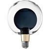 ITENSE - Lampadina decorativa, lampadina e27 - Lampadina a doppio vetro blu scuro - Globo doppio vetro - Potenza: 4W - Luminosità: 200 lumen - Forma: G95 - Pratico e facile da installare - Forma: