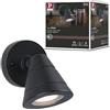 Paulmann 94734 Lampada LED per esterni lampada da parete Trian resistente all'acqua di mare IP44 rotonda 100x125 mm max. 35W antracite GU10