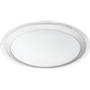 EGLO LED lampada da soffitto Competa 1, lampada da soffitto a 1 | fiamma, materiale: acciaio e plastica, colore: argento e bianco, Ø: 43,5 cm