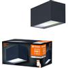 LEDVANCE Apparecchio intelligente da giardino LED: per parete, SMART+ BRICK MULTICOLOR / 14 W, 220…240 V, Warm White, 3000 K, materiale del corpo: aluminum, IP44