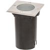 RABALUX 8714 a + + to e, lampada da incasso a pavimento da esterno Tacoma, Metallo, GU10, Acciaio Inox/Nero, 11 x 11 x 15 cm