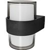 Brightium Applique LED Luxe rotondo nero, IP54, 10 W. Ideale per interni ed esterni, fornisce un'illuminazione efficiente ed elegante. Impermeabile e perfetto per ambienti moderni.