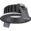 LEDVANCE Faretto LED Air Fix in alluminio, nero, 6 W, 480 lm, 36D, 927, bianco molto caldo, diametro 68 mm, IP65, migliore resa dei colori, dimmerabile