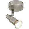 Briloner Leuchten 2907-012 Faretto Orientabile, Metallo, GU10, 3 Watts, Satinati