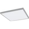 Eglo LED Plafoniera Fueva 1, lampada da soffitto a 1 fiamma, materiale: alluminio, plastica, colore: argento, bianco, dimensioni: 50x50 cm, luce neutra bianca