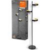 LEDVANCE DECOR Memphis piantana, nero/oro, con attacco G9 per una facile sostituzione della lampada, compatibile con lampada normale o smart, protezione IP20