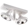 Zumaline MASTER Faretto da soffitto doppio, bianco, 2 x GU10/ES111