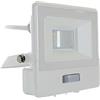 V-TAC Faro LED da Esterno con Chip Samsung 10W con Sensore PIR di Colore Bianco Impermeabile con cavo da 1 metro, Luce Bianco Freddo