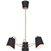 Homemania Lampada a Sospensione Terebra Lampadario, da Soffitto, Nero, Bronzo in Metallo, 52 x 52 x 72 cm, 3 x Max 40W, E14