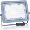 Levitantes FARETTO LED ESTERNO IMPERMEABILE 20W 6500K LUCE FREDDA DA ESTERNO 1800LM FARETTO LED IP65 PER PATICI, terrazze, giardini, ecc
