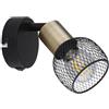 WatioWave Griglia 1 faretto 1XE14 metallo nero opaco Fiastra