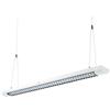 Alco-Albert 9064 - Lampada da soffitto 155 x 11 cm, 58W, bianca, 1 x T26 G13, lampada a griglia, lampada a sospensione opzionale