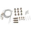 Brightium Kit di sospensione per pannelli LED 300 x 600 e 600 x 600: migliora il tuo spazio con questo moderno sistema. Perfetto per uffici e case, offre un'illuminazione efficiente e facile