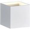 Trio Leuchten, Lampada da parete, metallo, integrato, 4.5 W, Bianco Opaco/interno bianco, 10 x 10 x 10 cm