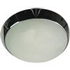 Niermann Standby a + +, lampada da soffitto, parete anello cromato, LED, Alabaster Art, alabaster art, 30 x 30 x 11 cm