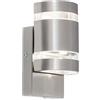 RABALUX 8779 a + + to e decorazioni, WANDL retromarcia Cambridge, Metallo, integrato, acciaio inox, 10, 5 x 11 x 21 cm