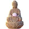 pajoma Buddha Lotus con Sfera LED, Altezza 30 cm