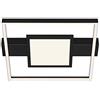 Briloner Leuchten - Plafoniera a LED, lampada da soffitto dimmerabile, incl. illuminazione centrale, con funzione di memoria, 38 Watt, 3.400 Lumen, 3.000 Kelvin, nero, 435x400x66mm (LxPxH)