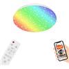 Briloner - Plafoniera LED soffitto smart, lampadario per il bagno IP44, WiFi, Bluetooth, RGB, controllo temperatura colore CCT, controllo vocale, Ø33cm.